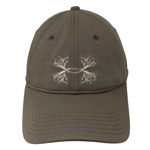 Under Armour Snapback Cap Brown One Size Adjustable Embroidered 6 Panel - Picture 1 of 9